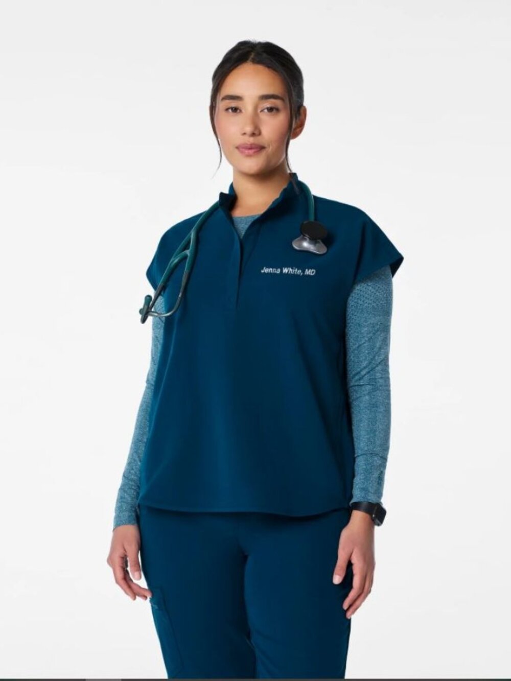 Figs Deep Reef Rafaela - Oversized Scrub Top Small - Picture 3 of 3